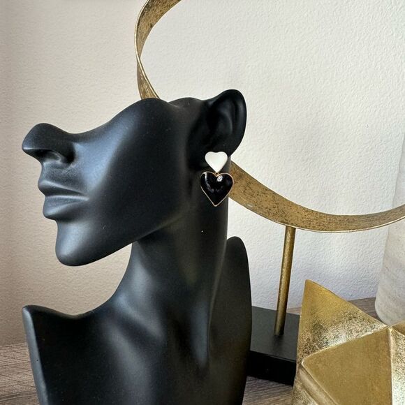 Bohemian heart earrings A1086 - Picture 1 of 3